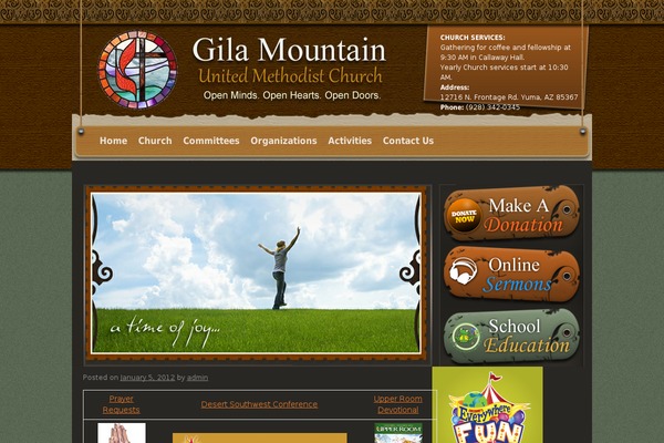 gilamountainumc.org site used Church-wp08
