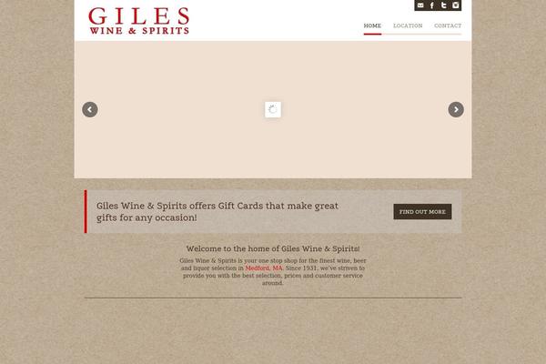 gileswineandspirits.com site used Giles