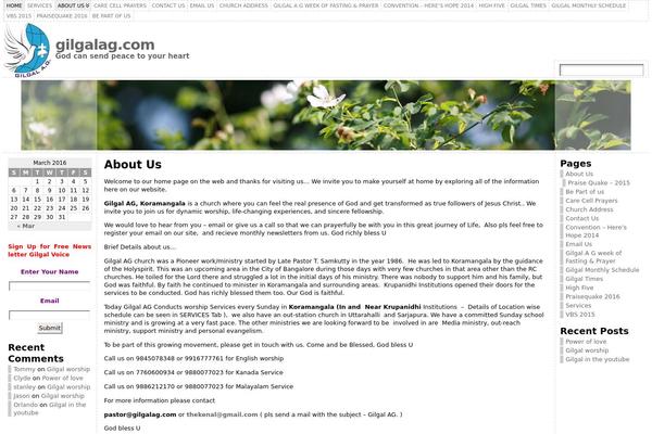 WordPress website example screenshot