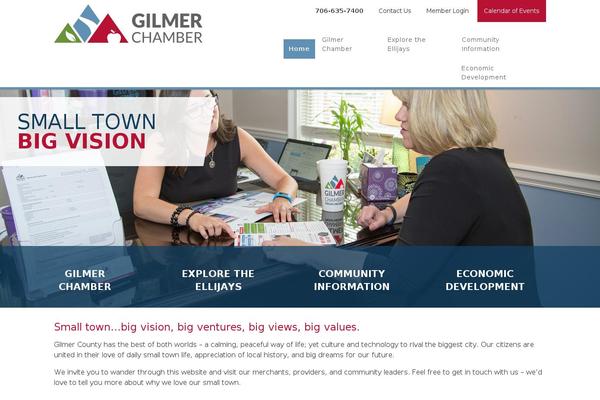 gilmerchamber.com site used Chambertheme