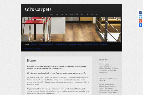 gilscarpets.com site used Claydell Media