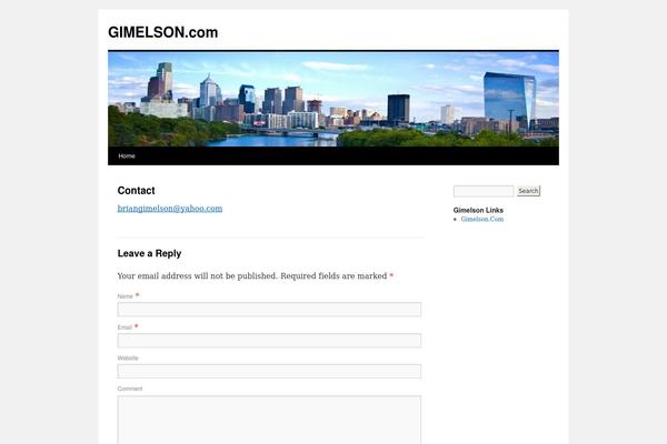 WordPress website example screenshot