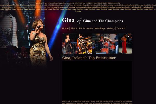 Gina theme site design template sample