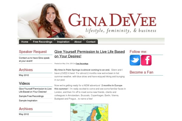 ginaratliffe.com site used Ginadevee