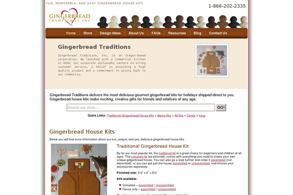 gingerbreadtraditions.com site used Gingerbread1601