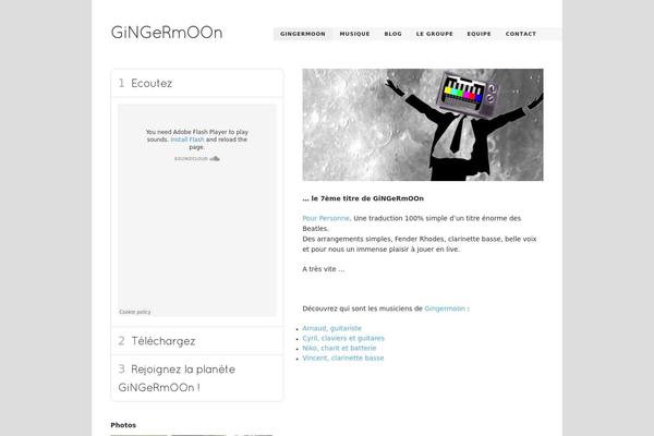 gingermoon.net site used Music-wordpress