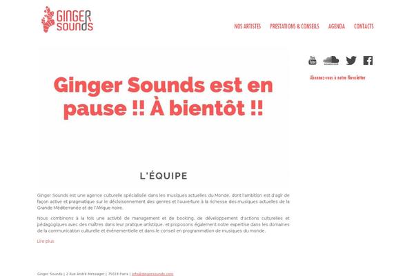 gingersounds.com site used Ginger