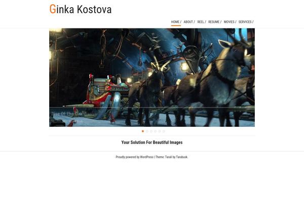ginkakostova.com site used Tarali