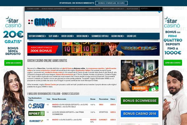 giocolive.com site used Giocolive