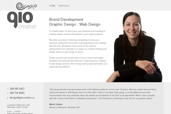 giocreative.ca site used Gio-creative