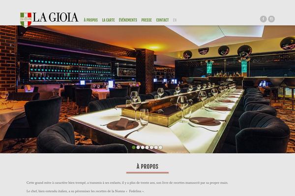 Gioia theme site design template sample