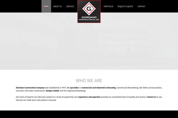 Renovation theme site design template sample