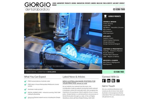 giorgio.com.au site used Giorgio