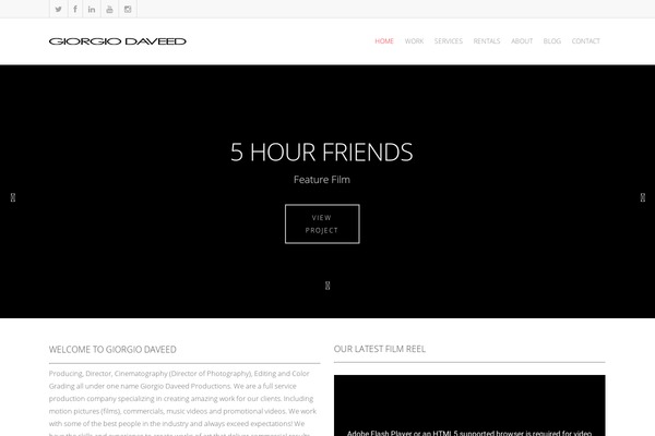 Salient theme site design template sample