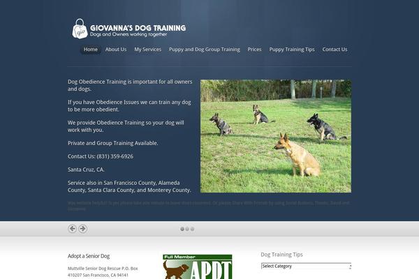 WordPress website example screenshot