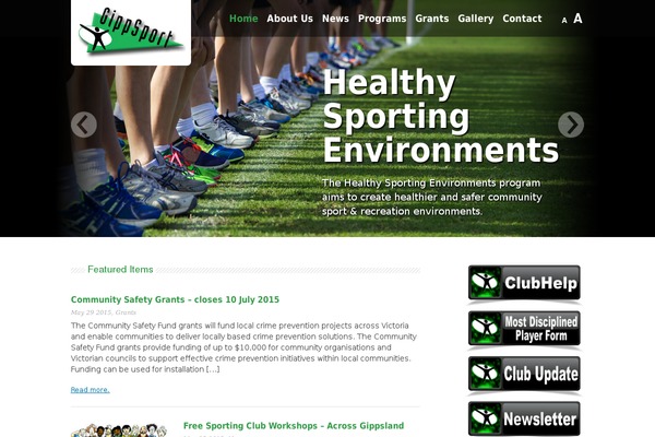 gippsport.com.au site used Gippsport