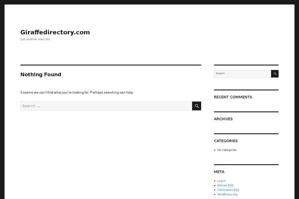 WordPress website example screenshot