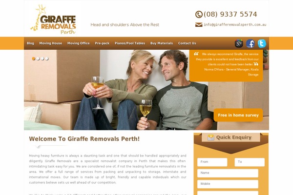 girafferemovalsperth.com.au site used Girafferemovals