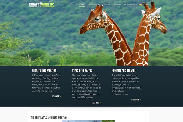 giraffeworlds.com site used Fusion-child