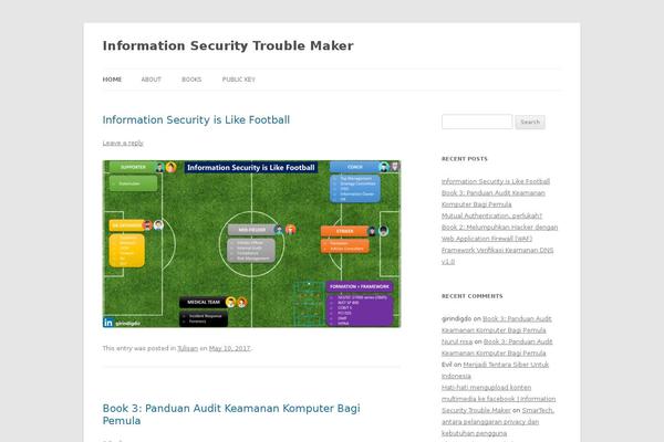 WordPress website example screenshot