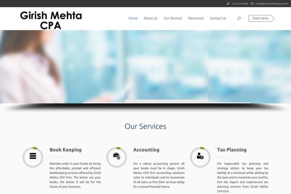 girishmehtacpa.com site used Cake_theme