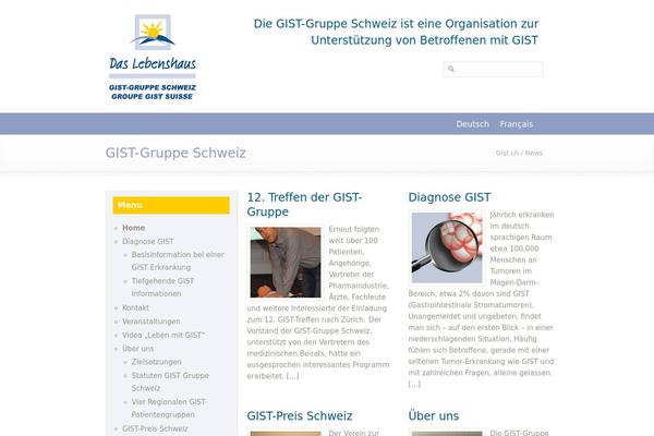 gist.ch site used Gisttheme
