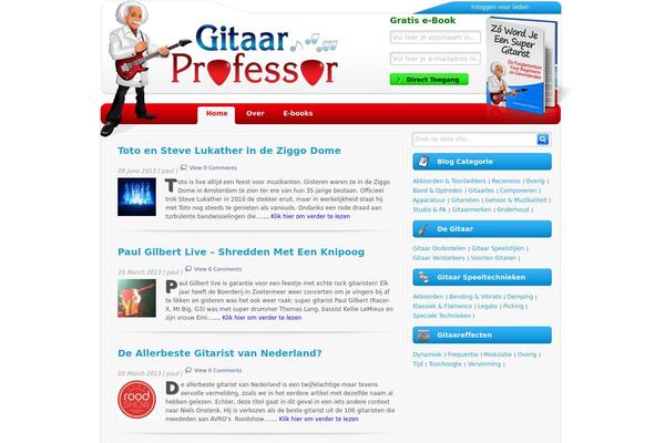 gitaarprofessor.nl site used Gitaarprofessor