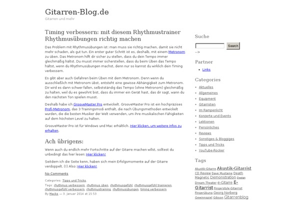 Site using Audio Player plugin