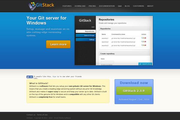 gitstack.com site used Apppress