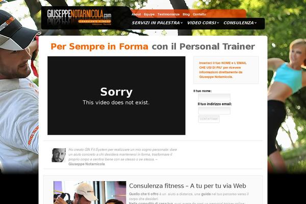 PersonalTrainer theme site design template sample