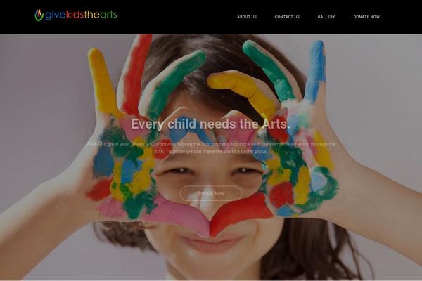 givekidsthearts.org site used Fundraiser