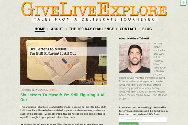 giveliveexplore.com site used Typer