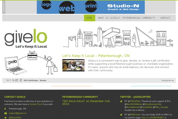 givelo.ca site used Givelo