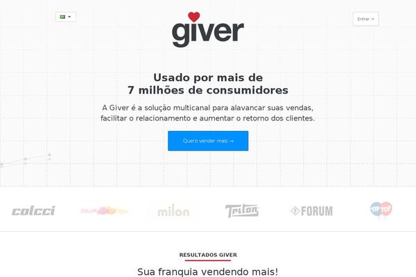 giver.com.br site used Giver