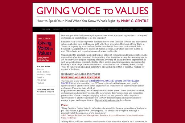 givingvoicetovaluesthebook.com site used Gentile