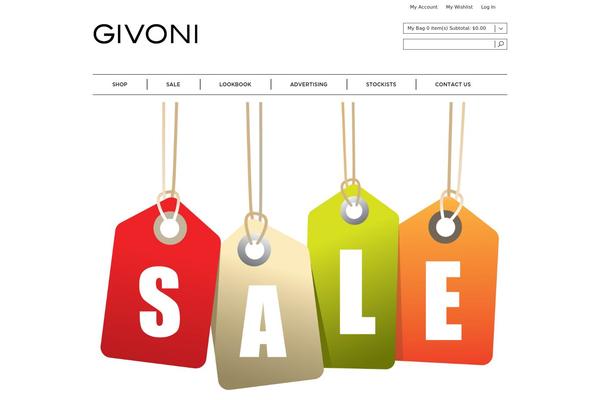 givoni.com.au site used Givoni