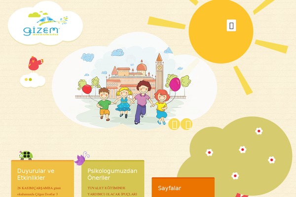 gizemcocukevi.com site used Kindergarten-theme
