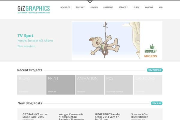 Daisho theme site design template sample