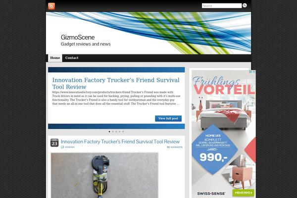 Graphene theme site design template sample