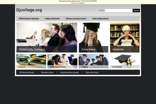 gjcollege.org site used Educationpress