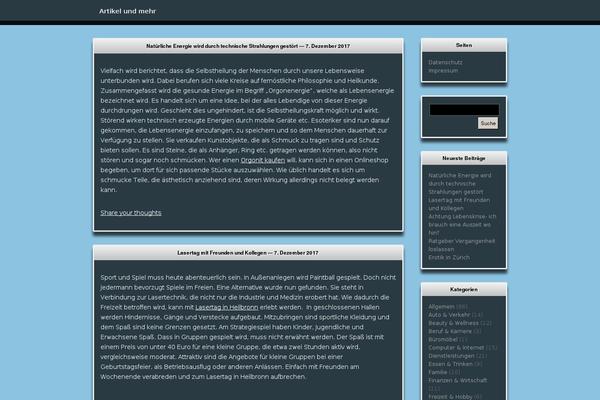 WordPress website example screenshot