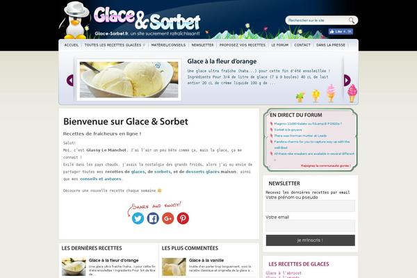 glace-sorbet.fr site used Glacesorbet