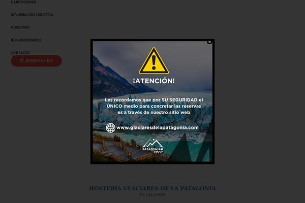 glaciaresdelapatagonia.com site used Indexdesign