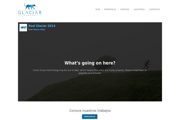 glaciarfilms.com site used Myriadwp