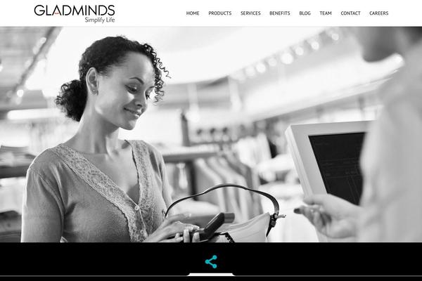 gladminds.co site used Luckyblue