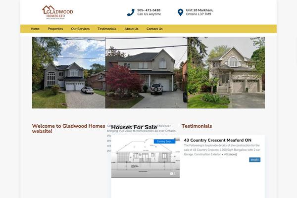 WP Residence theme site design template sample