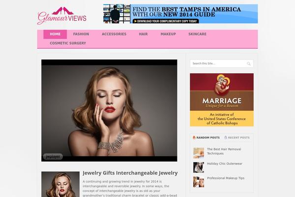 glamourviews.com site used Minimalist