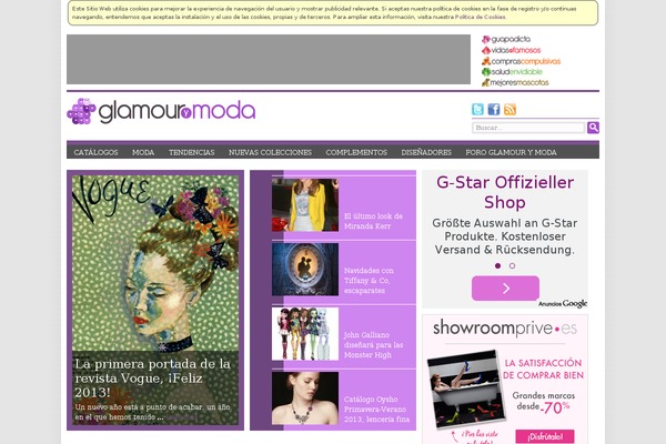 glamourymoda.com site used Socialmood