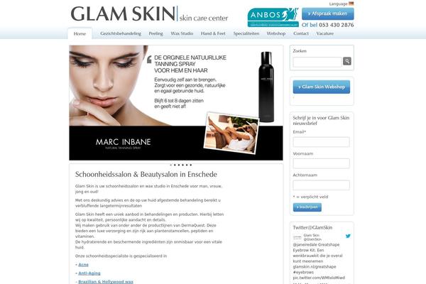 Skincare theme site design template sample