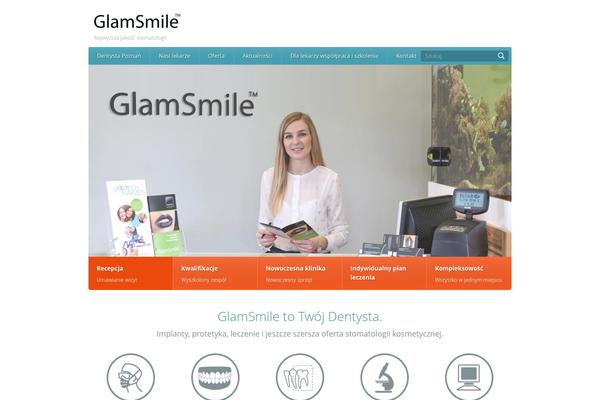 glamsmilepoland.pl site used Healthpress Theme